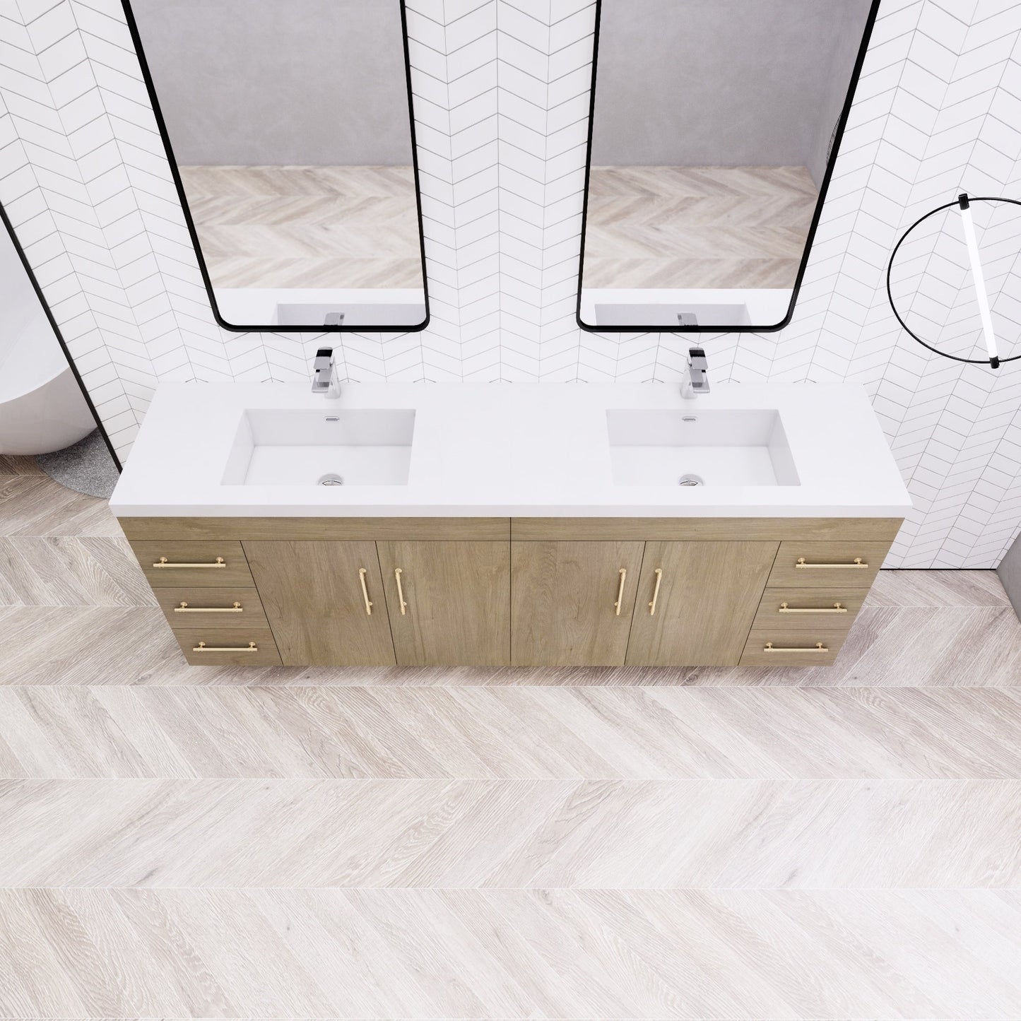 Eliza 72'' Freestanding Vanity with Double Sink