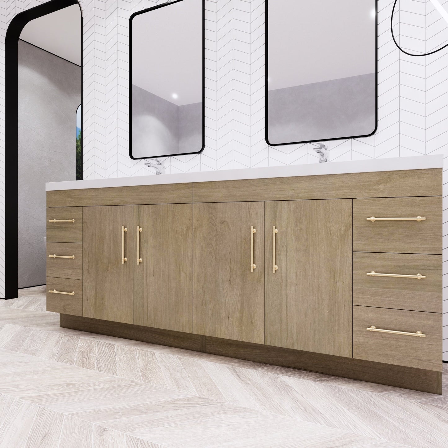 Eliza 72'' Freestanding Vanity with Double Sink