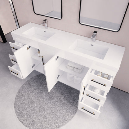 Eliza 72'' Freestanding Vanity with Double Sink