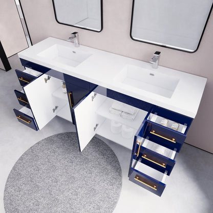 Eliza 72'' Freestanding Vanity with Double Sink