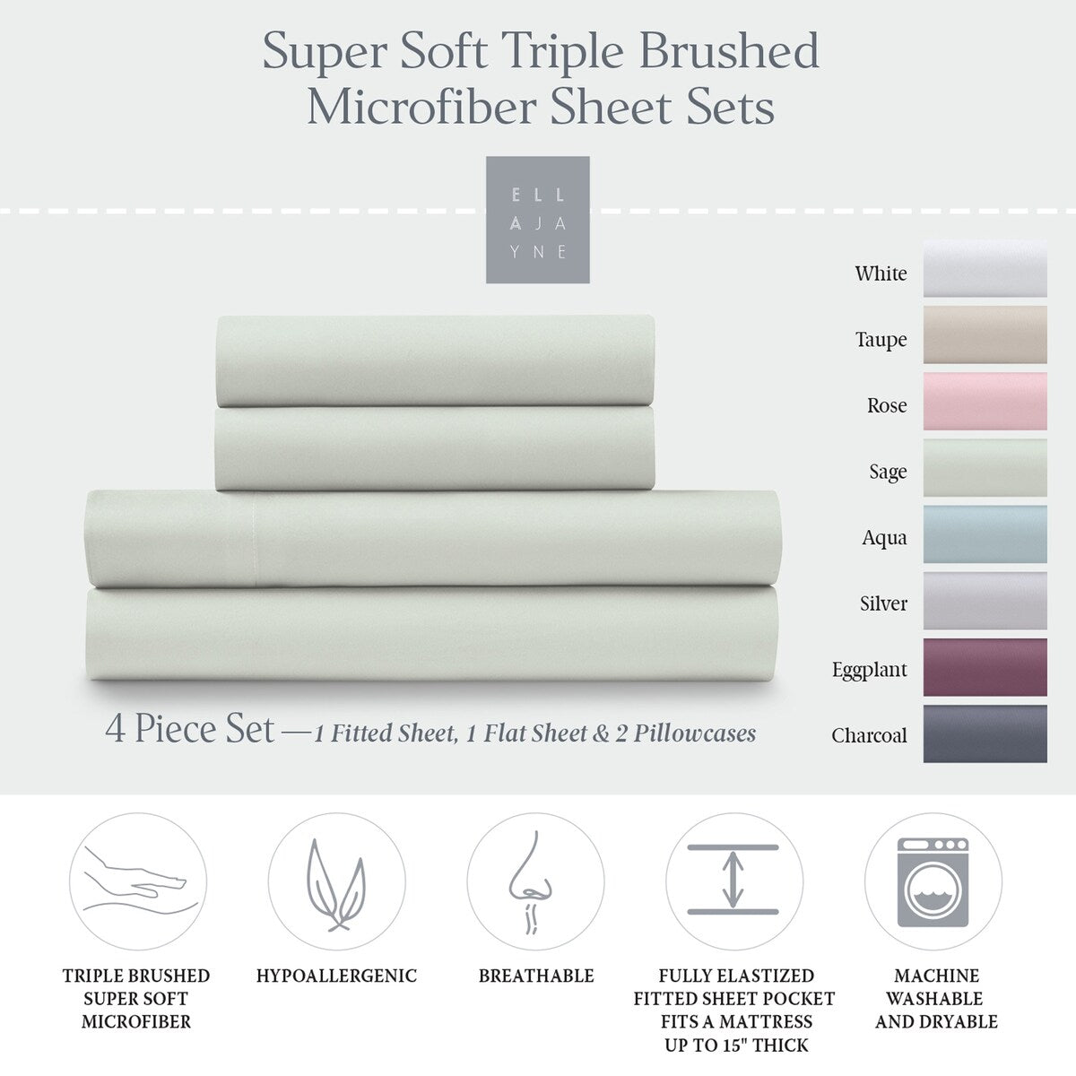 Ella Jayne Cozy Touch Sheets