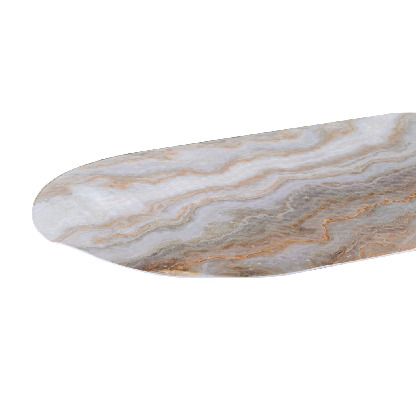 Elle Decor Oval Bubble Bath Mat in Agate Print