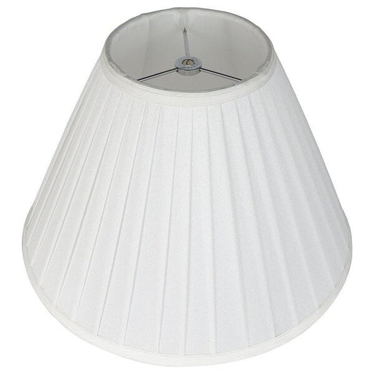 Empire Side Pleat Lamp Shade, 8 Top, 16 Bottom, 11 Slant