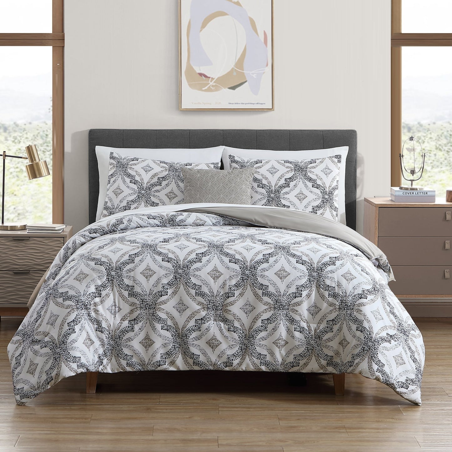 Modern Threads 8-Piece Printed Complete Bed Set Capri