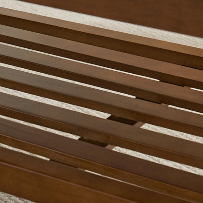 Entryway Shoe Bench Storage Bench Fabric Solid Wood, 43-inch Upholstered Bench for Living Room, Bedrooms