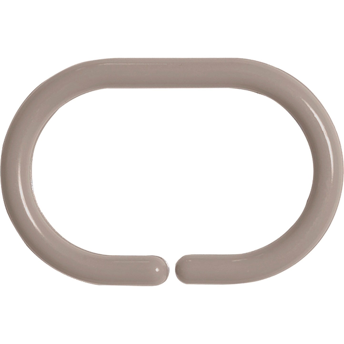 Evideco Shower Curtain Rings Plastic Hooks (Set of 12)