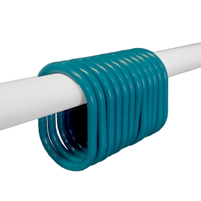 Evideco Shower Curtain Rings Plastic Hooks (Set of 12)