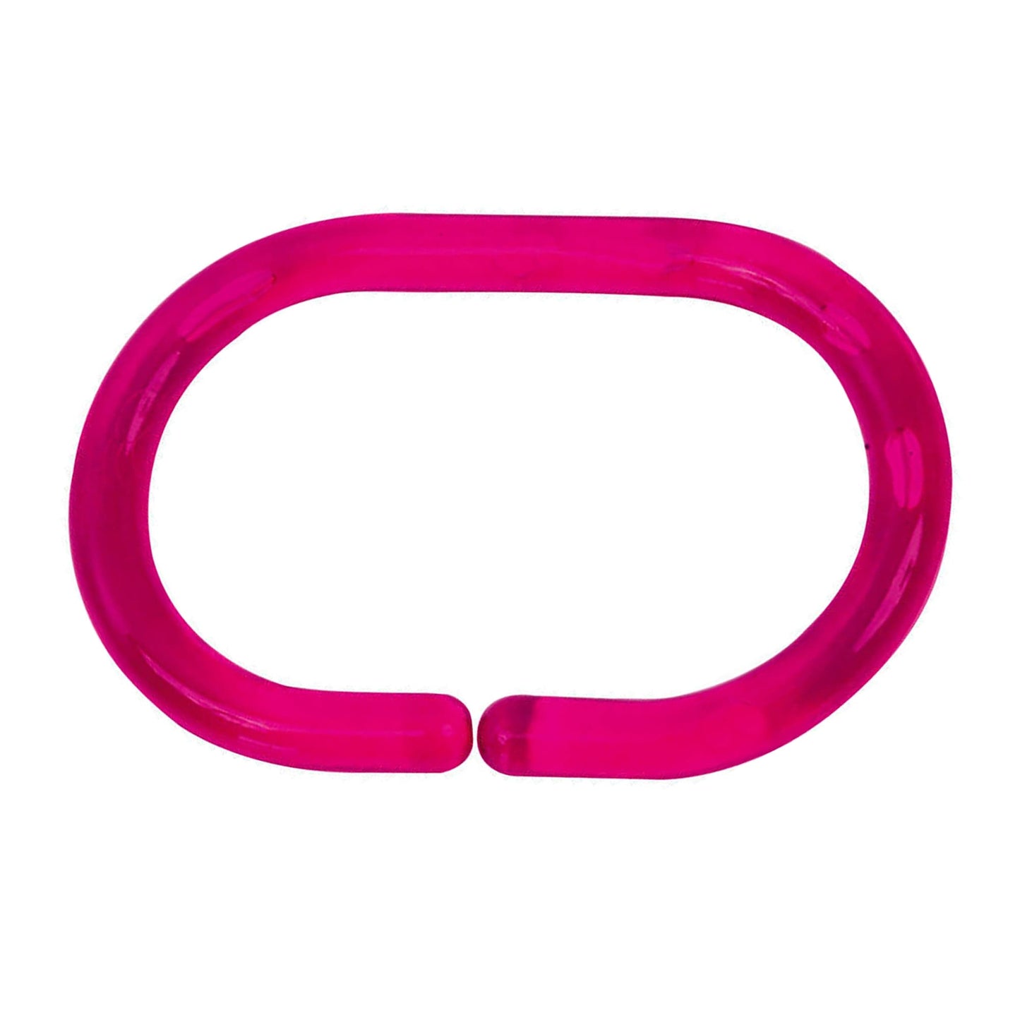 Evideco Shower Curtain Rings Plastic Hooks (Set of 12)