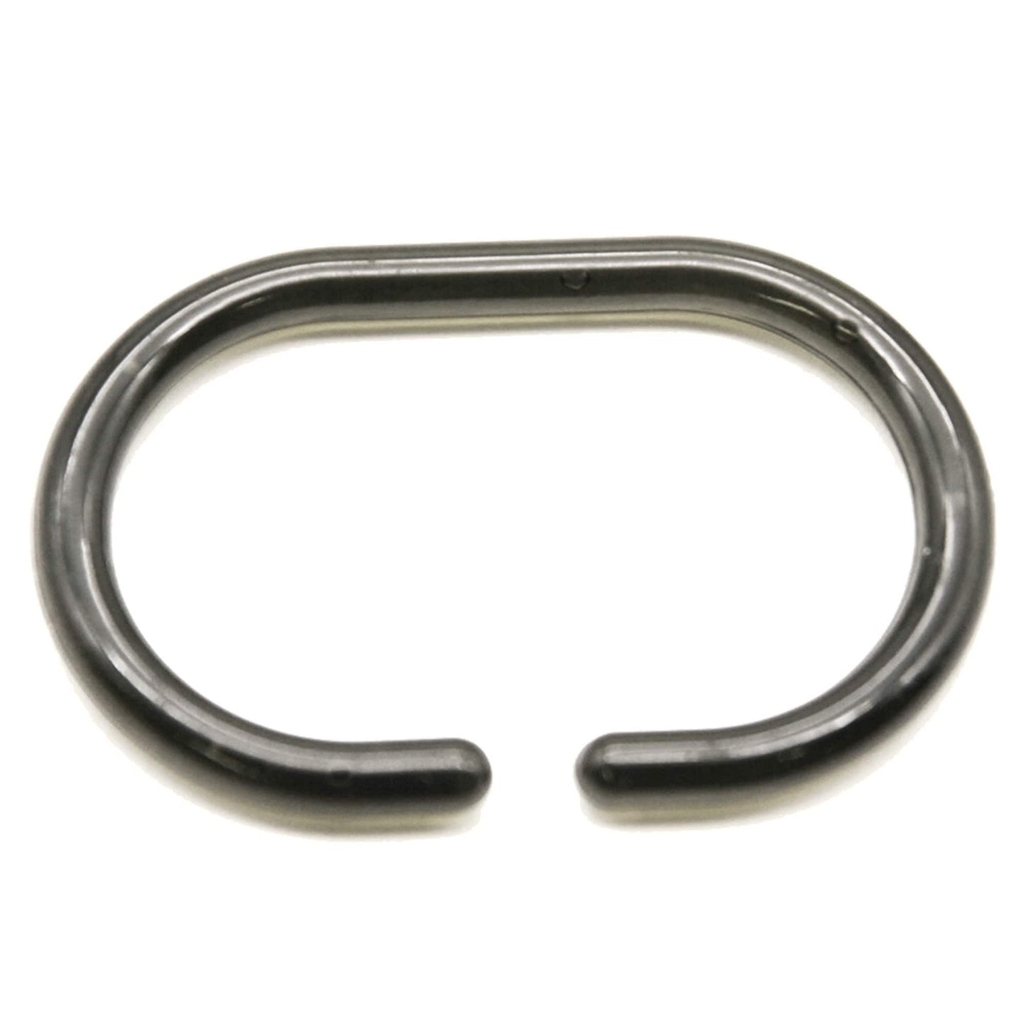 Evideco Shower Curtain Rings Plastic Hooks (Set of 12)