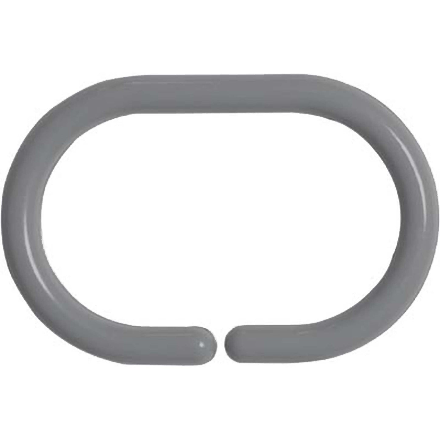 Evideco Shower Curtain Rings Plastic Hooks (Set of 12)