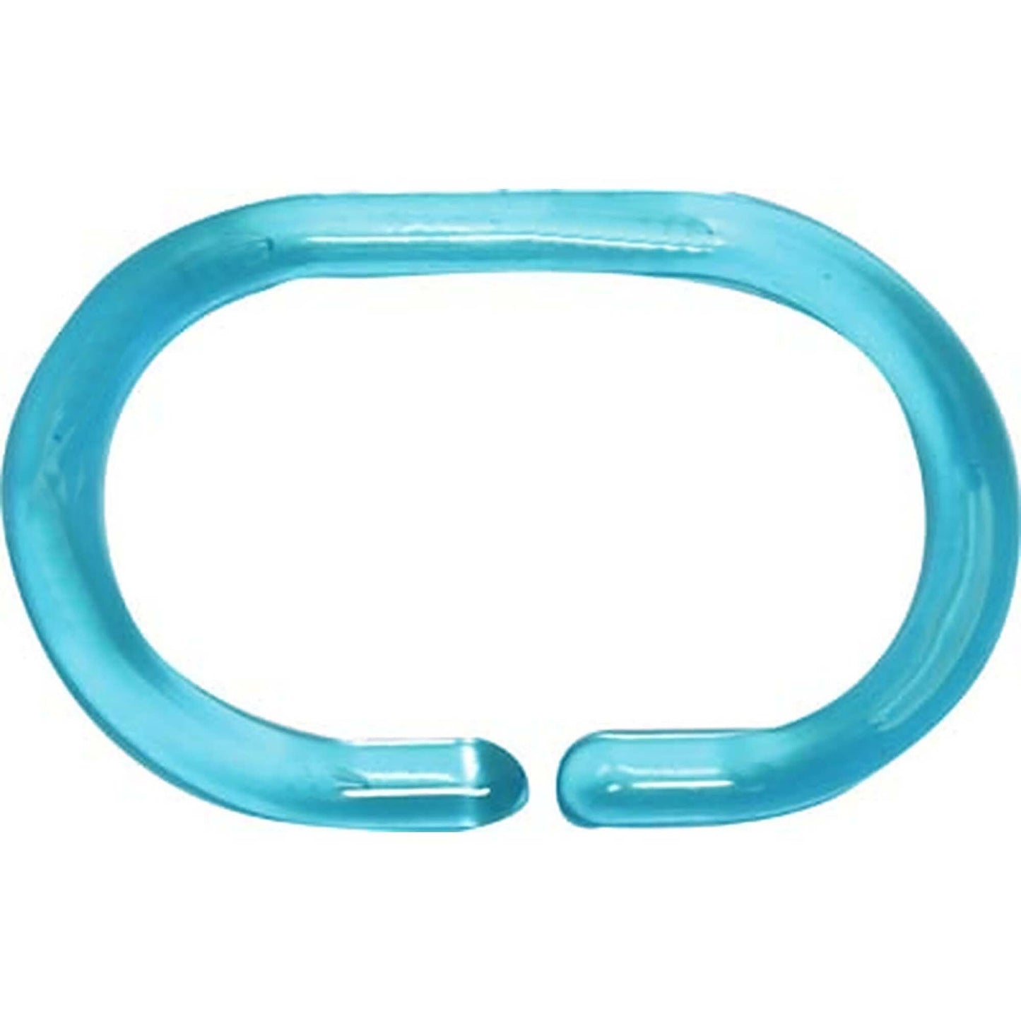 Evideco Shower Curtain Rings Plastic Hooks (Set of 12)