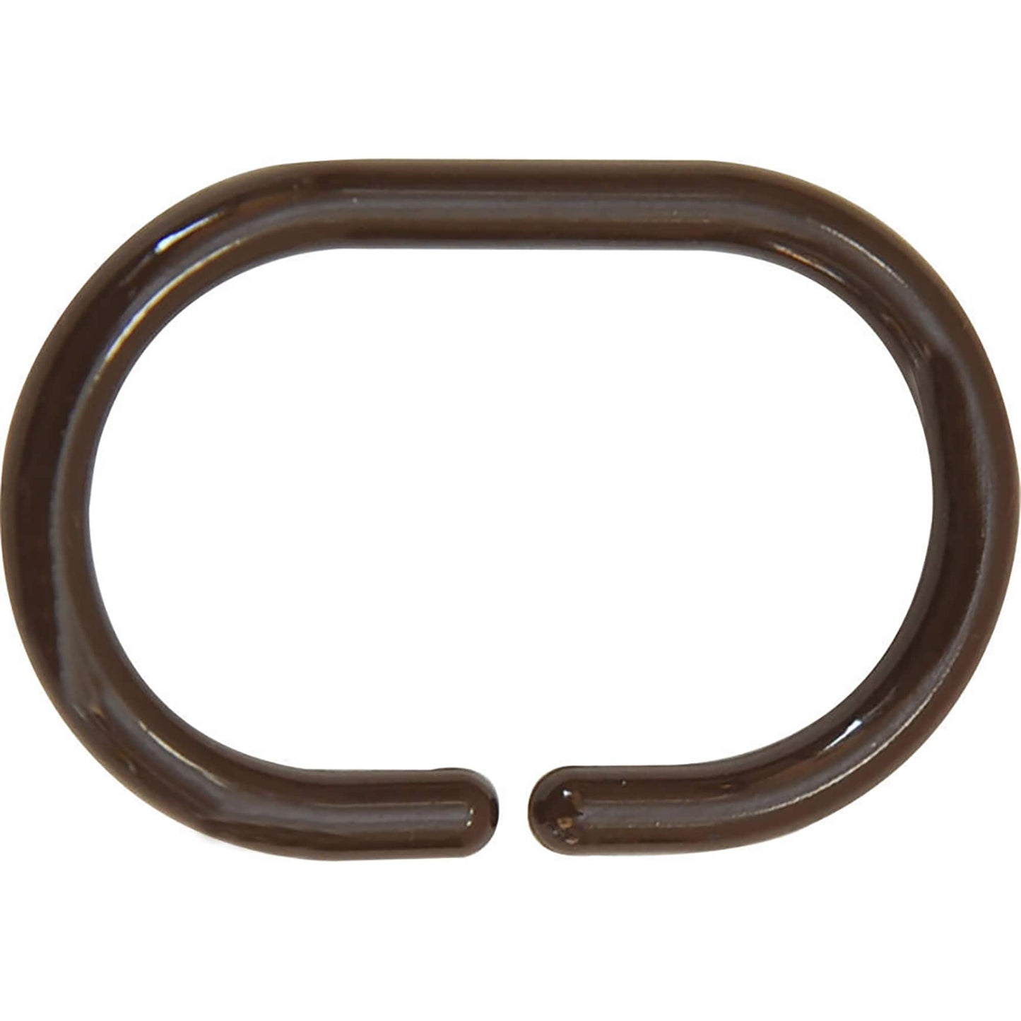 Evideco Shower Curtain Rings Plastic Hooks (Set of 12)