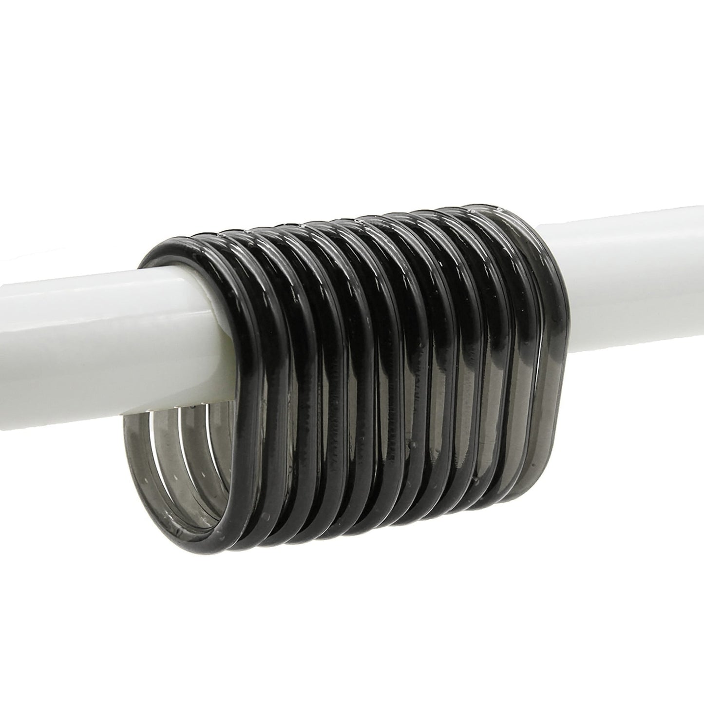 Evideco Shower Curtain Rings Plastic Hooks (Set of 12)