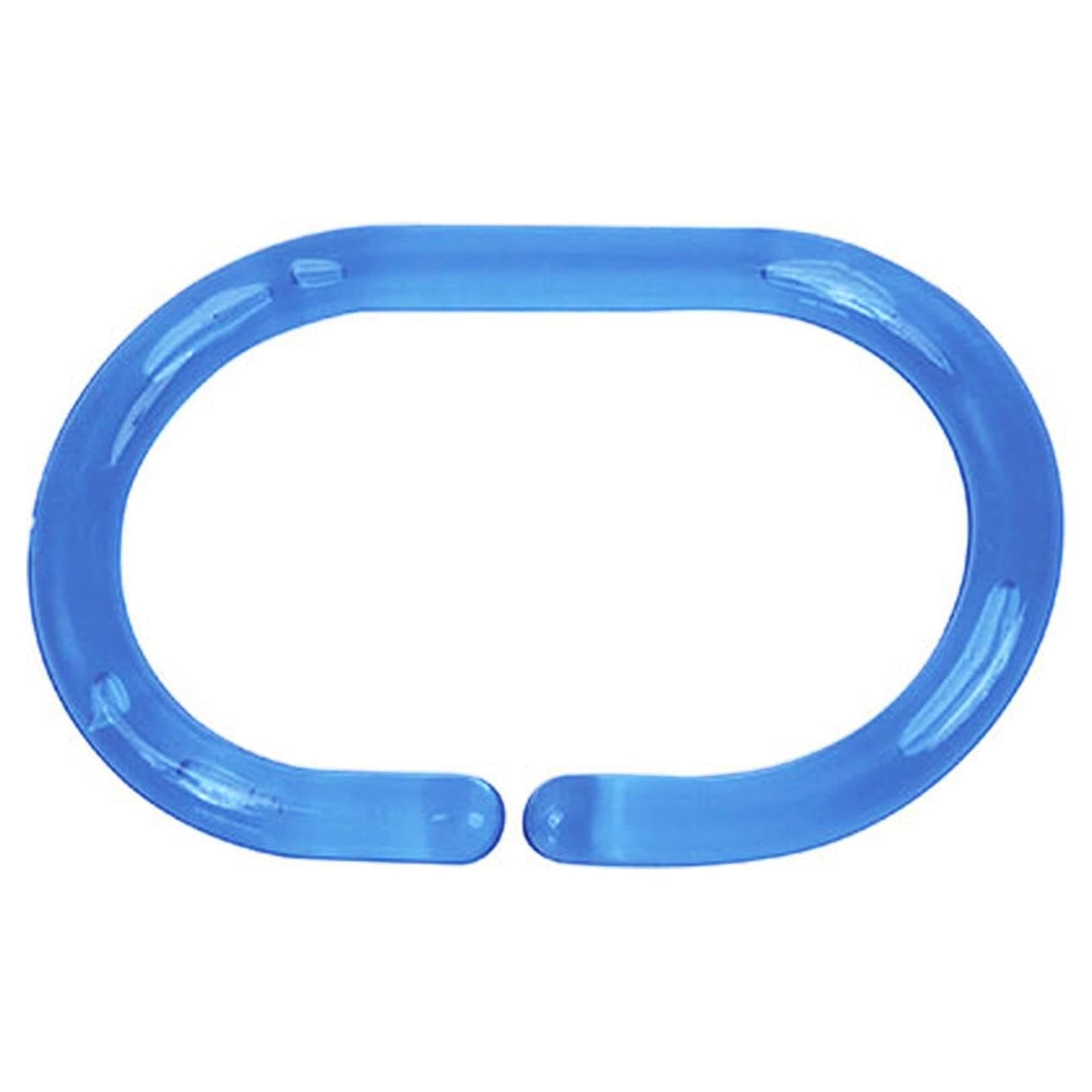 Evideco Shower Curtain Rings Plastic Hooks (Set of 12)