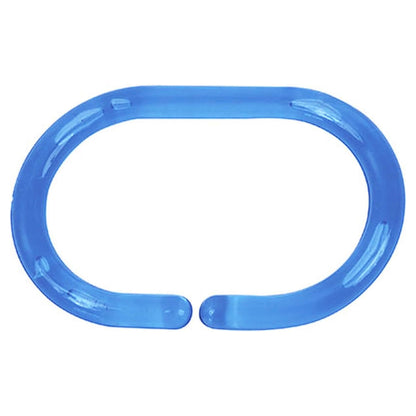 Evideco Shower Curtain Rings Plastic Hooks (Set of 12)