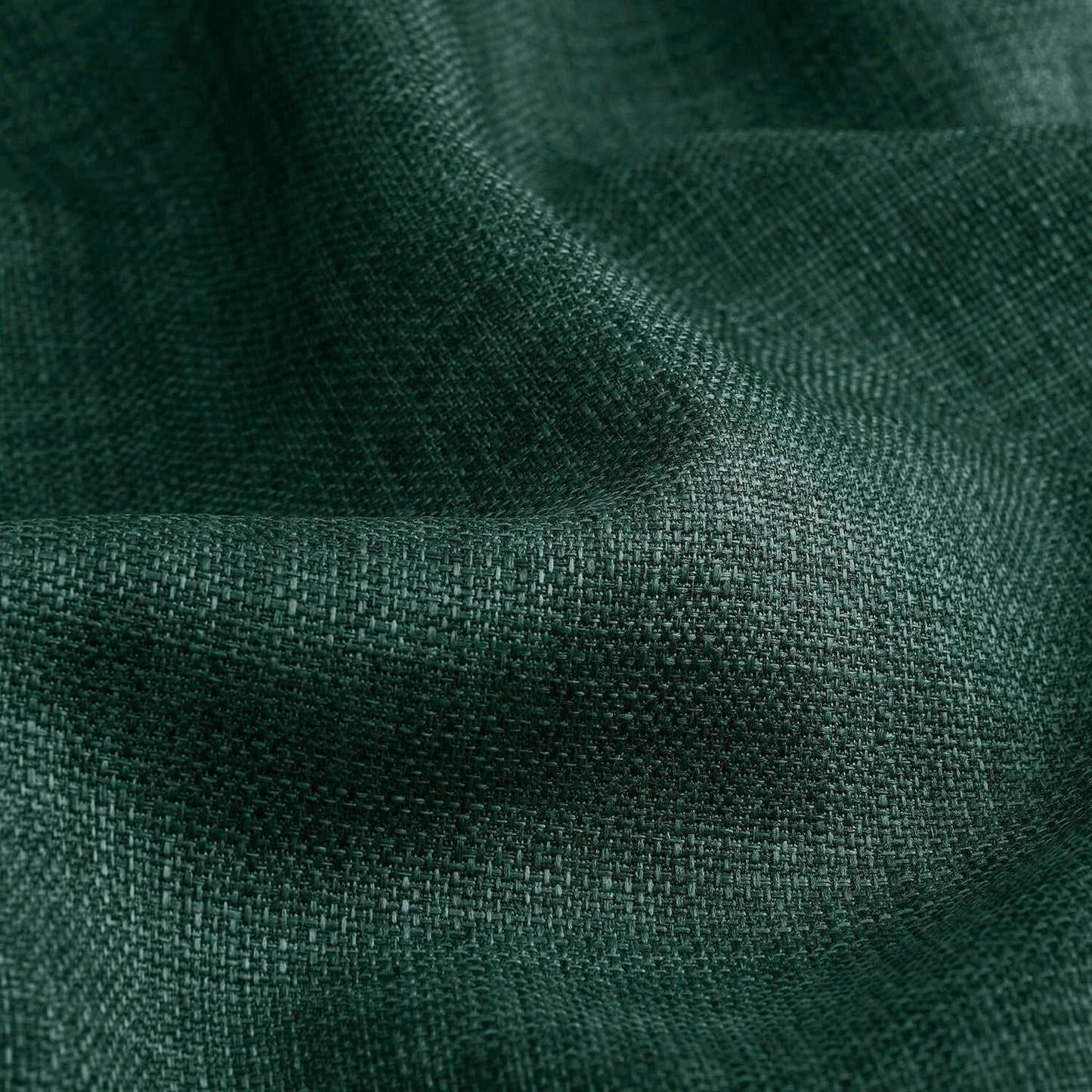 Exclusive Fabrics Italian Faux Linen Room Darkening Curtains for Bedroom & Living Room Curtains - Single Panel Window Curtains