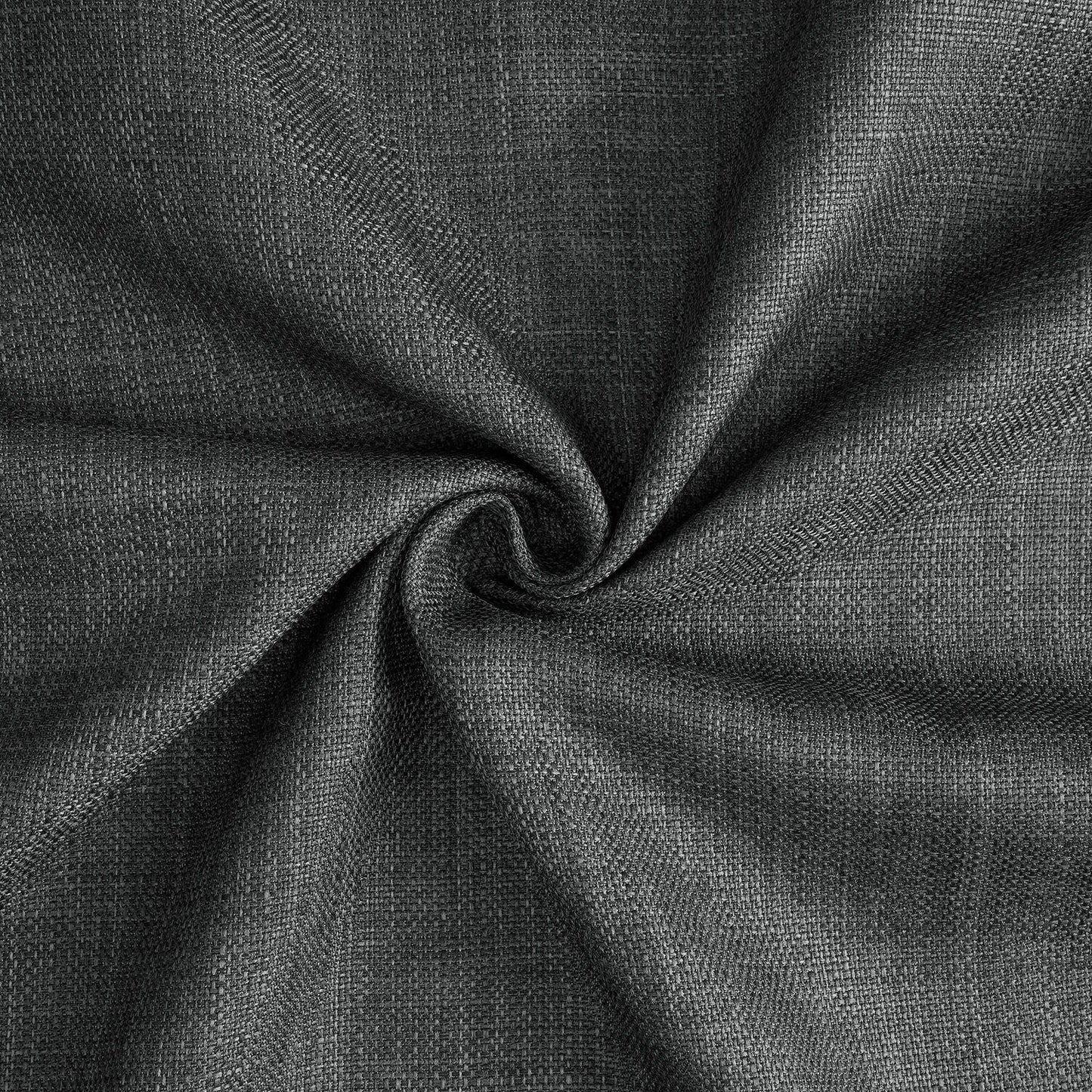 Exclusive Fabrics Italian Faux Linen Room Darkening Curtains for Bedroom & Living Room Curtains - Single Panel Window Curtains