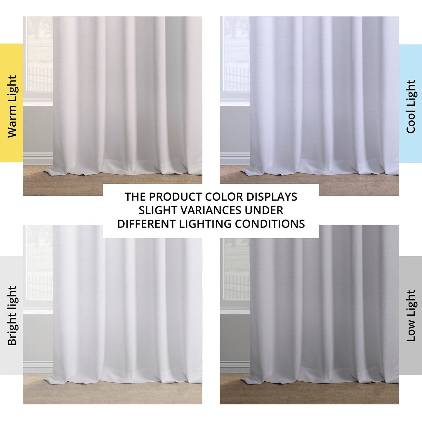 Exclusive Fabrics Italian Faux Linen Room Darkening Curtains for Bedroom & Living Room Curtains - Single Panel Window Curtains