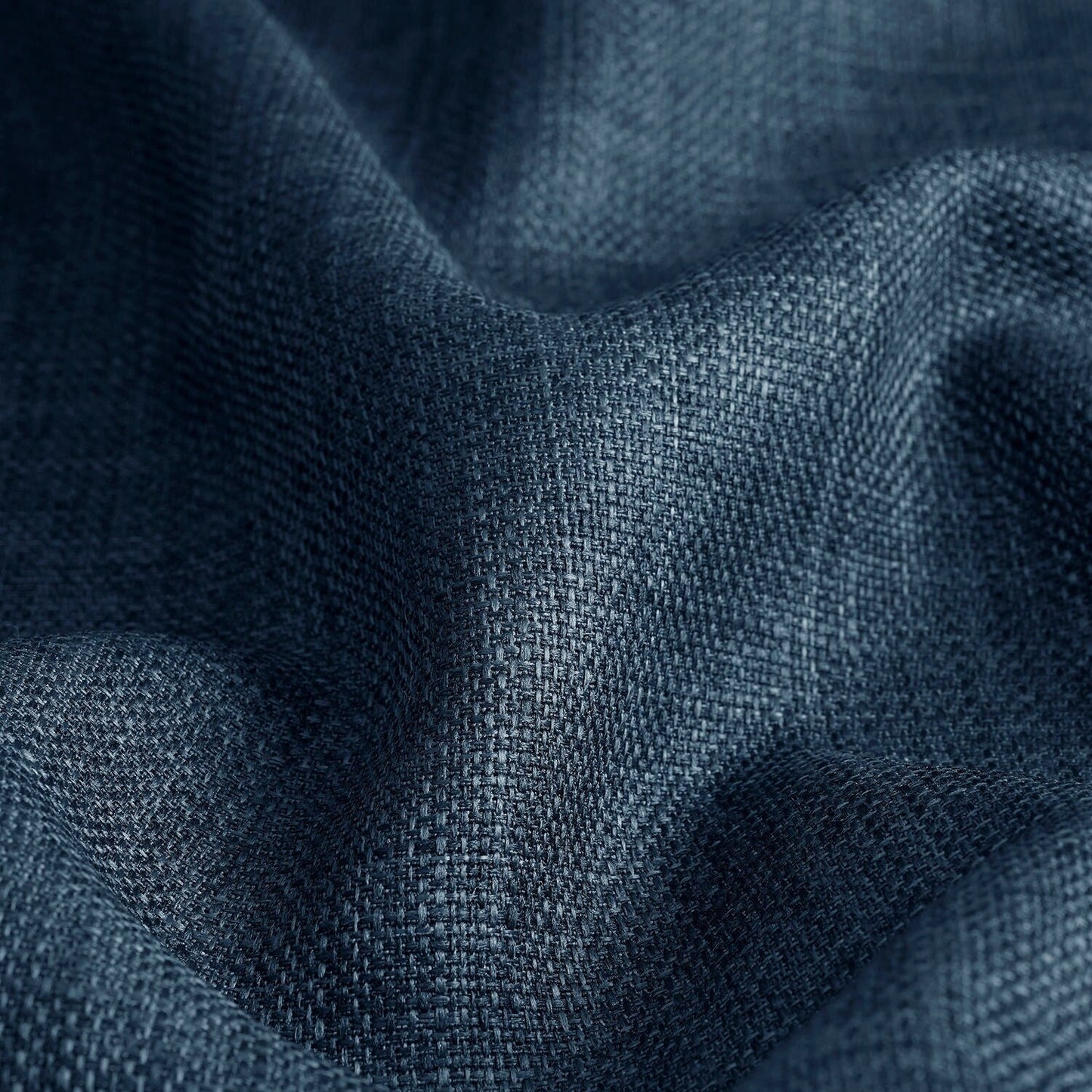 Exclusive Fabrics Italian Faux Linen Room Darkening Curtains for Bedroom & Living Room Curtains - Single Panel Window Curtains