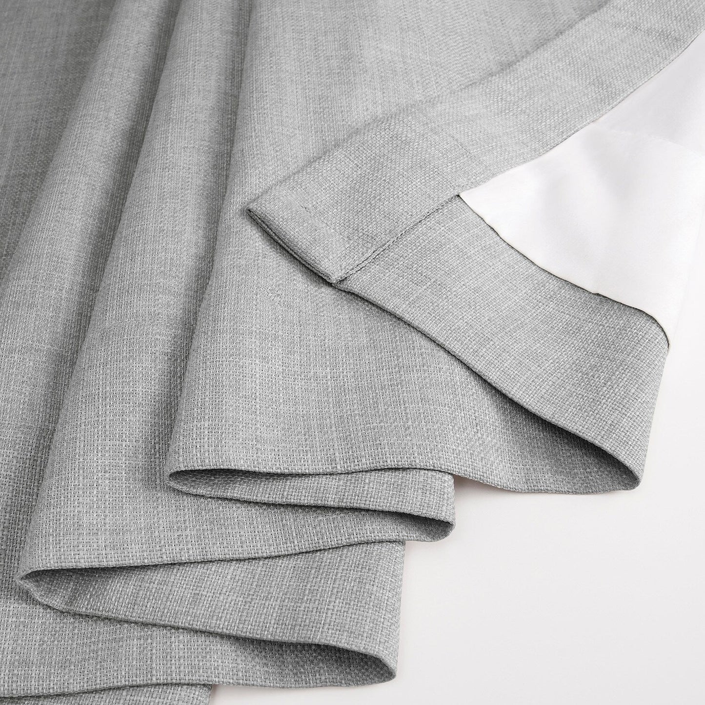 Exclusive Fabrics Italian Faux Linen Room Darkening Curtains for Bedroom & Living Room Curtains - Single Panel Window Curtains