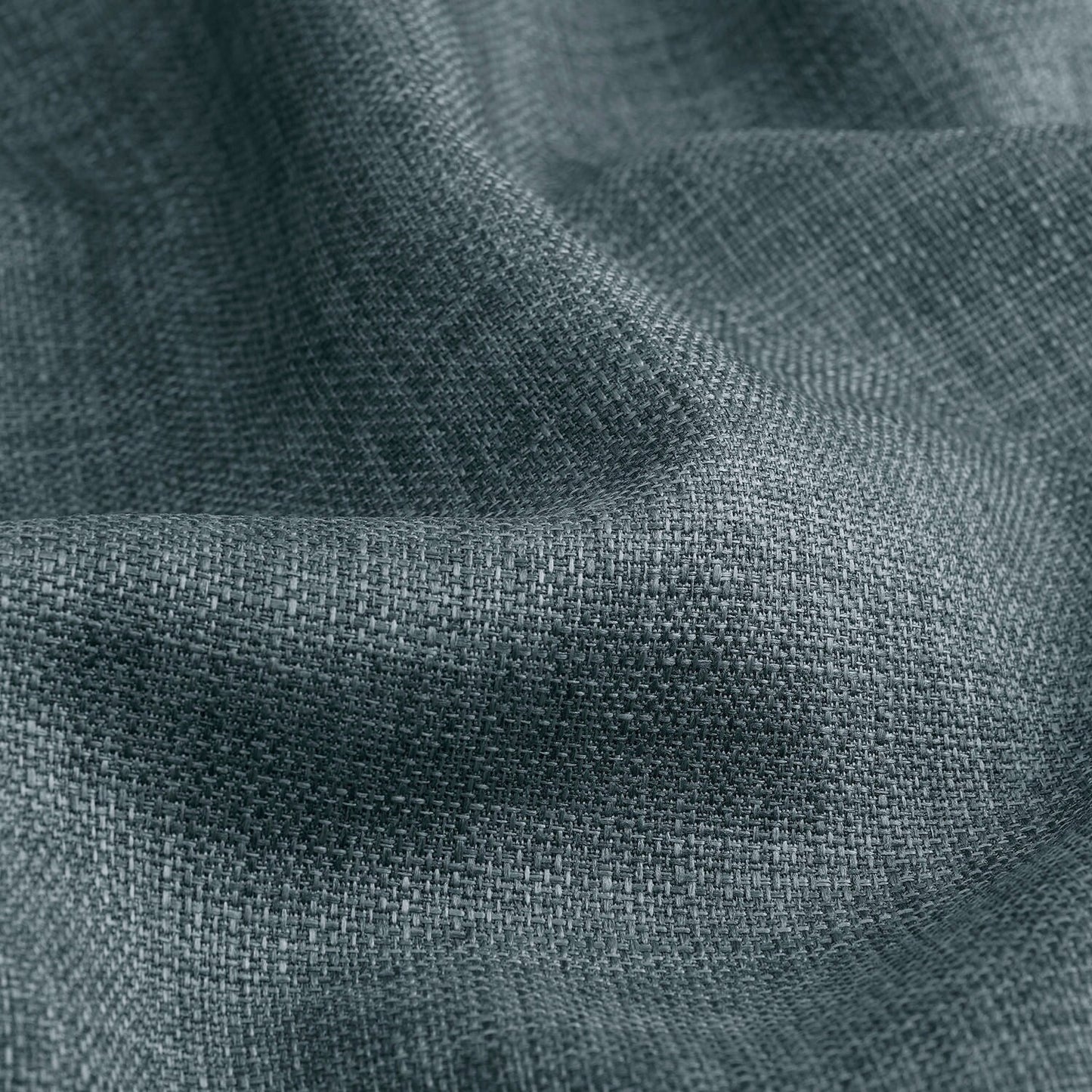 Exclusive Fabrics Italian Faux Linen Room Darkening Curtains for Bedroom & Living Room Curtains - Single Panel Window Curtains