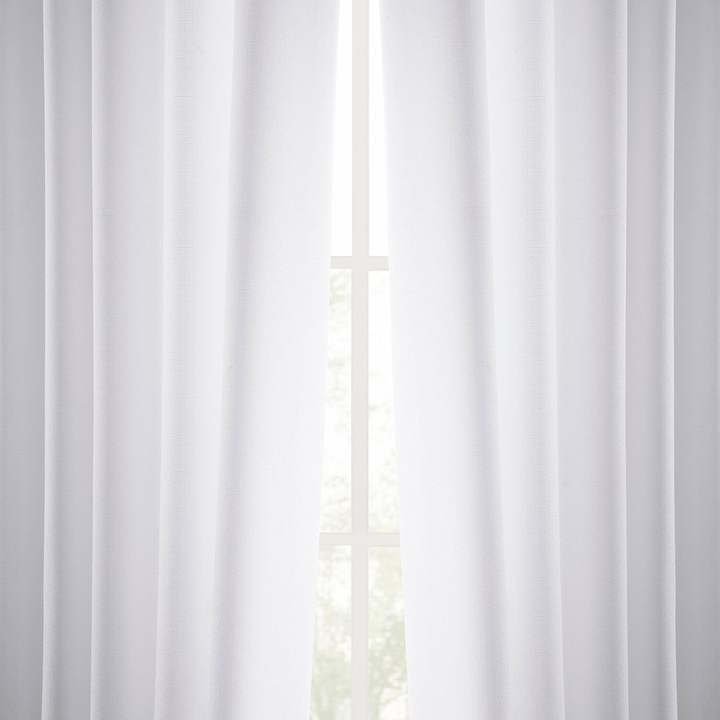 Exclusive Fabrics Italian Faux Linen Room Darkening Curtains for Bedroom & Living Room Curtains - Single Panel Window Curtains