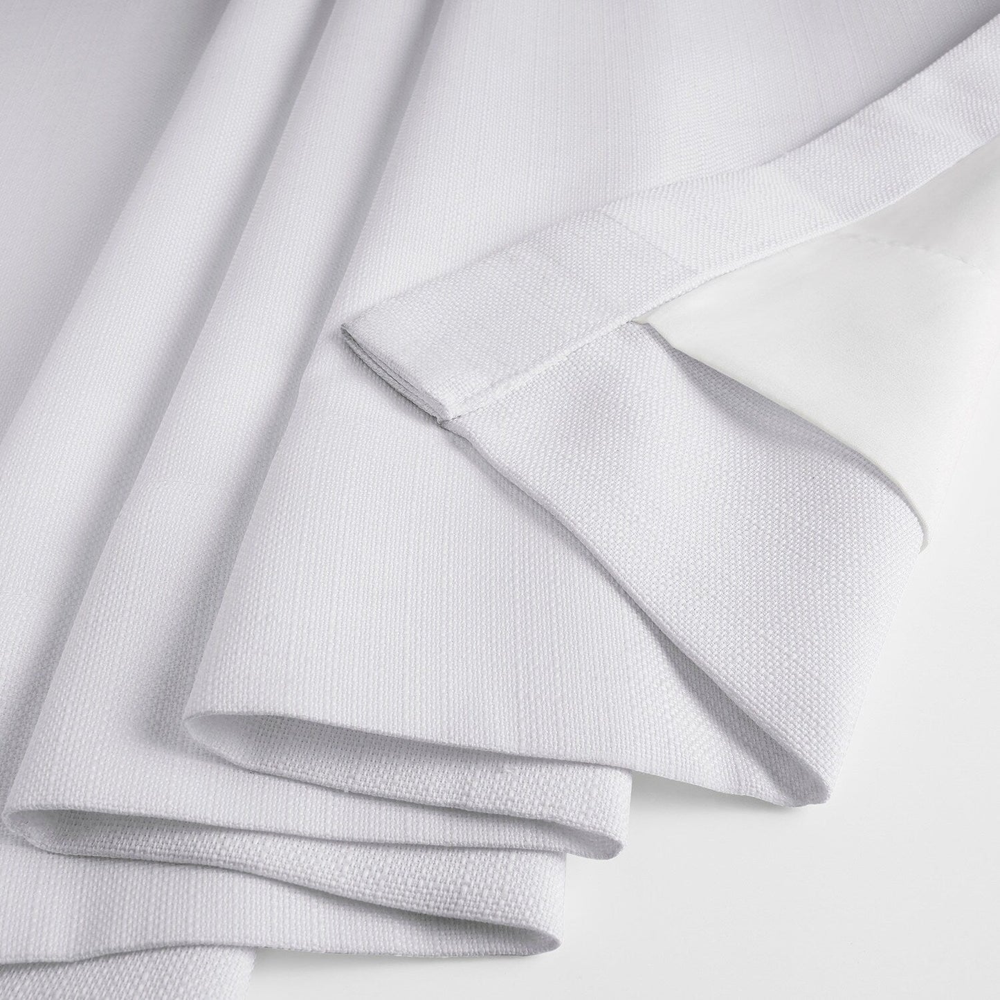 Exclusive Fabrics Italian Faux Linen Room Darkening Curtains for Bedroom & Living Room Curtains - Single Panel Window Curtains