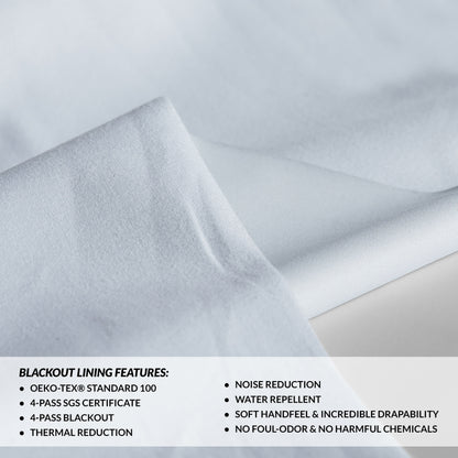 Exclusive Fabrics Extra Wide Performance Linen Blackout Curtains (1 Panel) Thermal Insulated Window Curtains