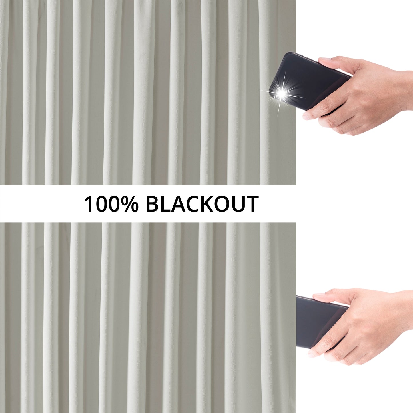 Exclusive Fabrics Extra Wide Performance Linen Blackout Curtains (1 Panel) Thermal Insulated Window Curtains