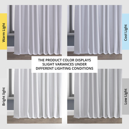 Exclusive Fabrics Extra Wide Performance Linen Blackout Curtains (1 Panel) Thermal Insulated Window Curtains