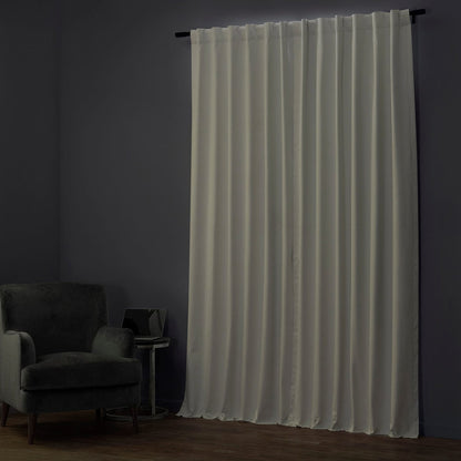 Exclusive Fabrics Performance Linen Luxury Blackout Curtains (1 Panel) - Thermal Insulation, Elegant Blackout Drapery