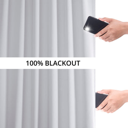 Exclusive Fabrics Performance Linen Luxury Blackout Curtains (1 Panel) - Thermal Insulation, Elegant Blackout Drapery