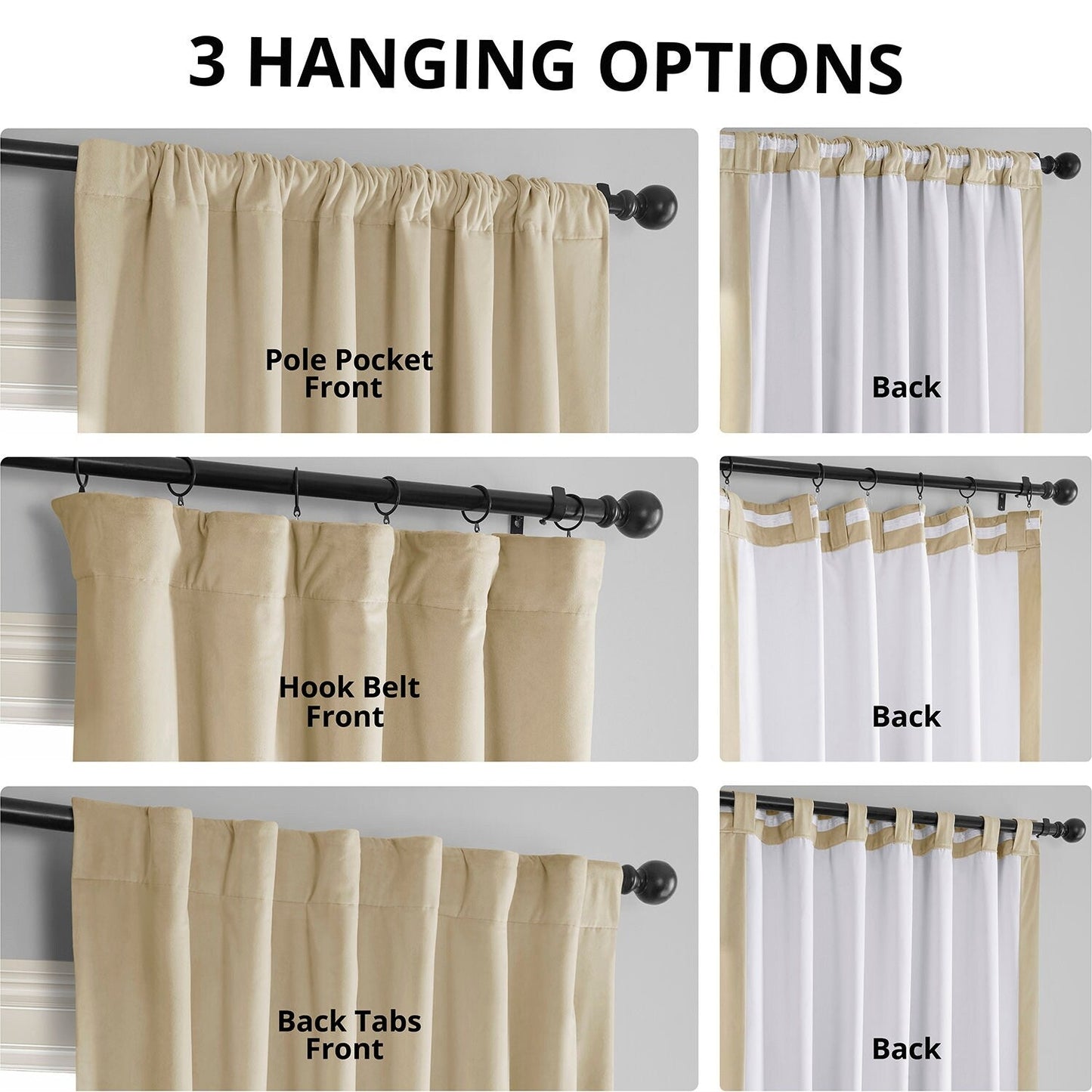 Exclusive Fabrics Signature Blackout Velvet Curtain (1 Panel)