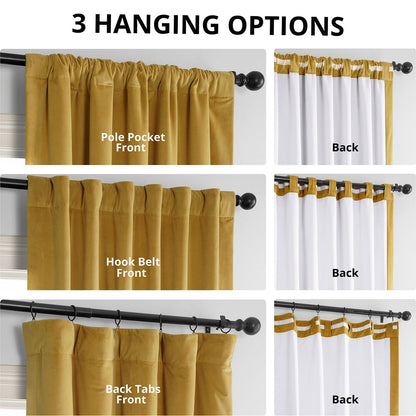 Exclusive Fabrics Signature Blackout Velvet Curtain (1 Panel)