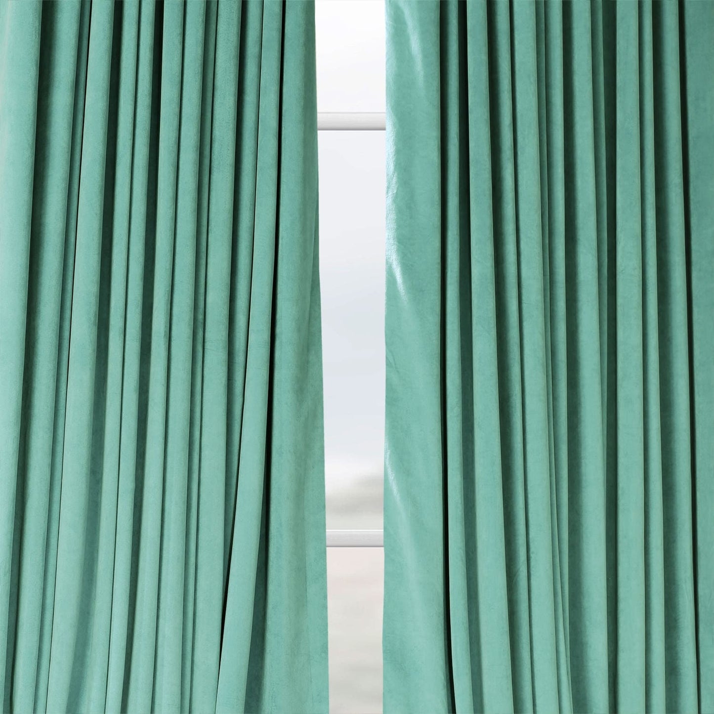 Exclusive Fabrics Signature Extra Wide Blackout Velvet Curtains (1 Panel) - Luxurious Blackout Drapes