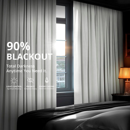 Exclusive Fabrics Signature Extra Wide Blackout Velvet Curtains (1 Panel) - Luxurious Blackout Drapes