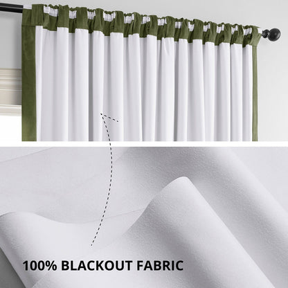 Exclusive Fabrics Signature Extra Wide Blackout Velvet Curtains (1 Panel) - Luxurious Blackout Drapes