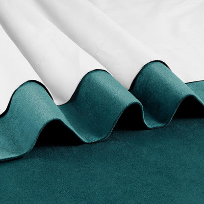 Exclusive Fabrics Signature Extra Wide Blackout Velvet Curtains (1 Panel) - Luxurious Blackout Drapes