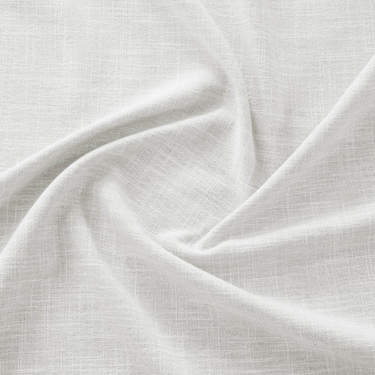 Exclusive Fabrics Simply Faux Linen Curtains - 2 Panels - Light Filtering Window Curtains