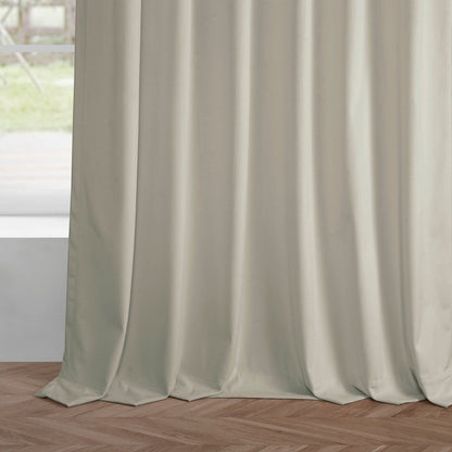 Exclusive Fabrics Simply Velvet Room Darkening Curtains 2 Panels Set - Velvet Window Curtains for Living Room & Bedroom