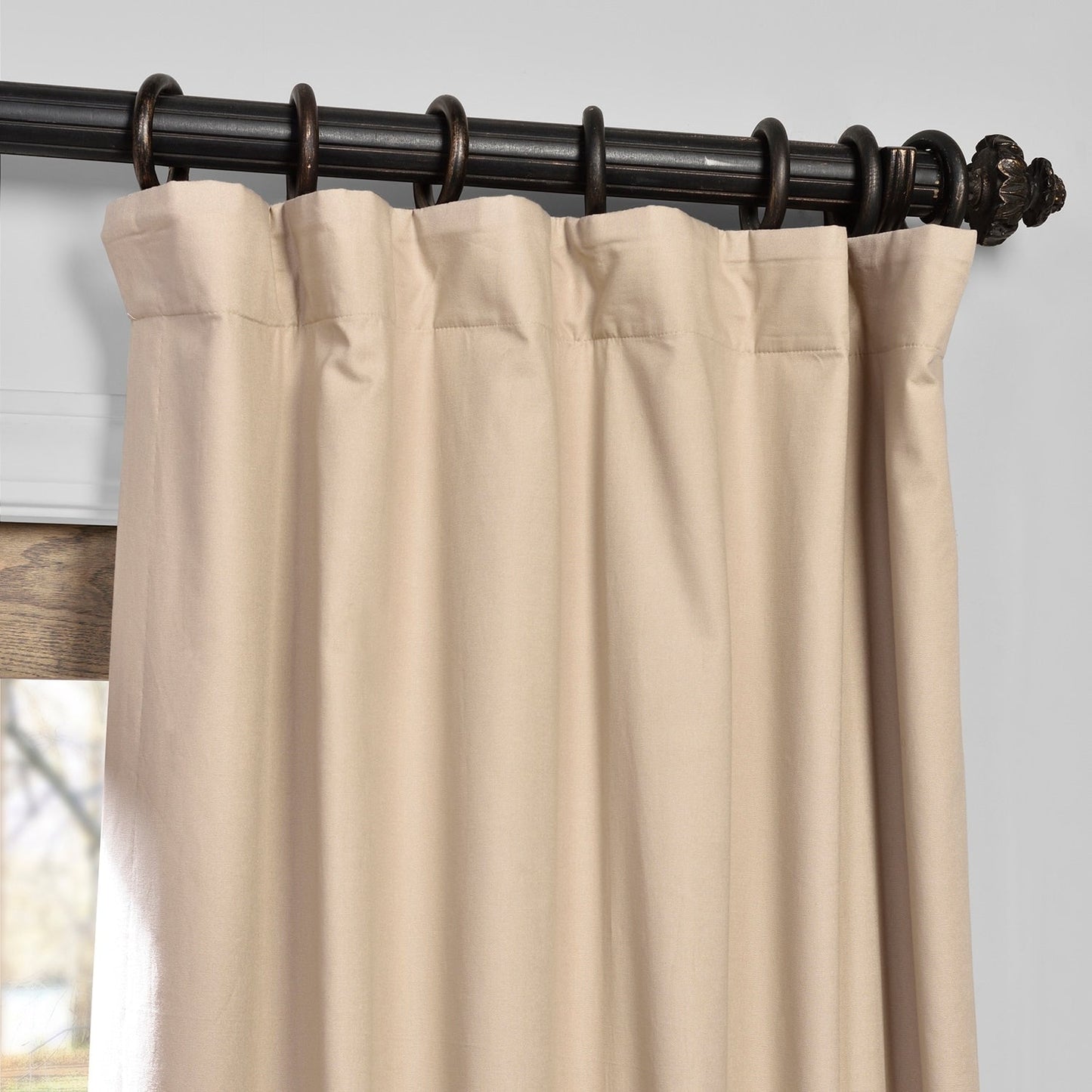 Exclusive Fabrics Solid Cotton True Blackout Curtain (1 Panel)