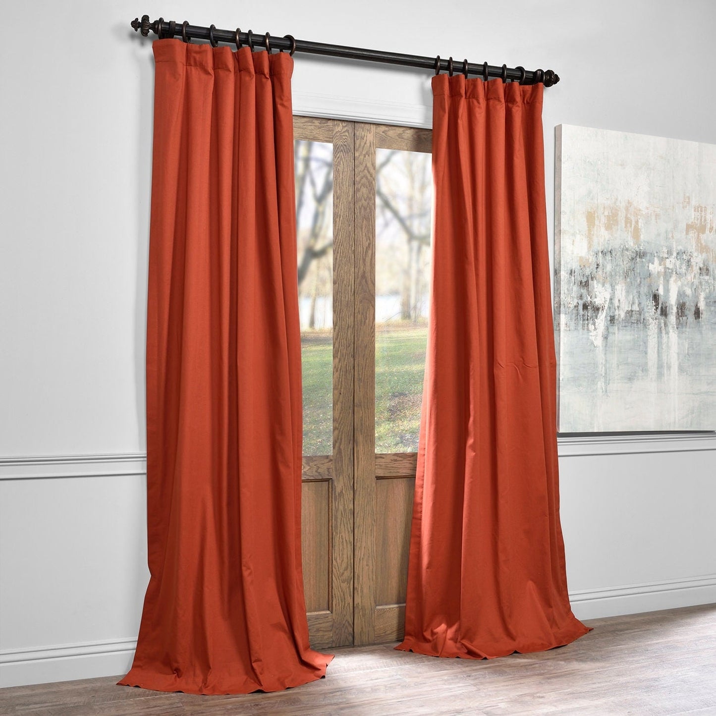 Exclusive Fabrics Solid Cotton True Blackout Curtain (1 Panel)