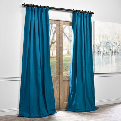 Exclusive Fabrics Solid Cotton True Blackout Curtain (1 Panel)