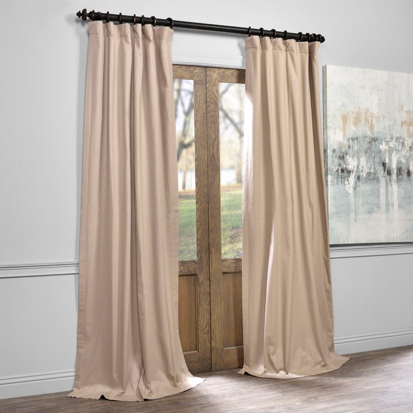 Exclusive Fabrics Solid Cotton True Blackout Curtain (1 Panel)