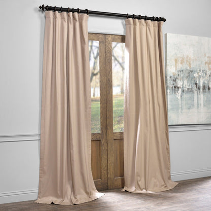Exclusive Fabrics Solid Cotton True Blackout Curtain (1 Panel)