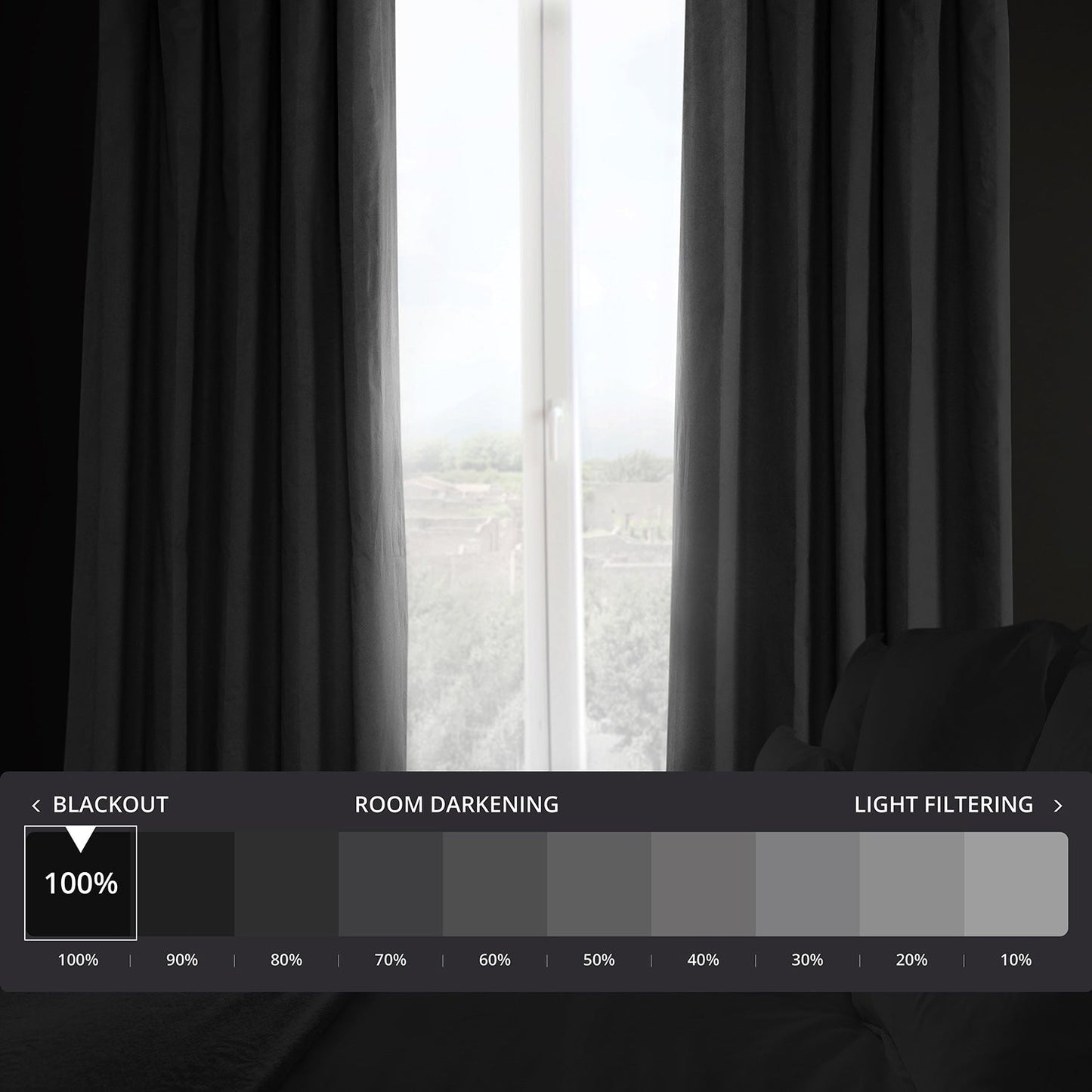 Exclusive Fabrics Solid Cotton True Blackout Curtain (1 Panel)