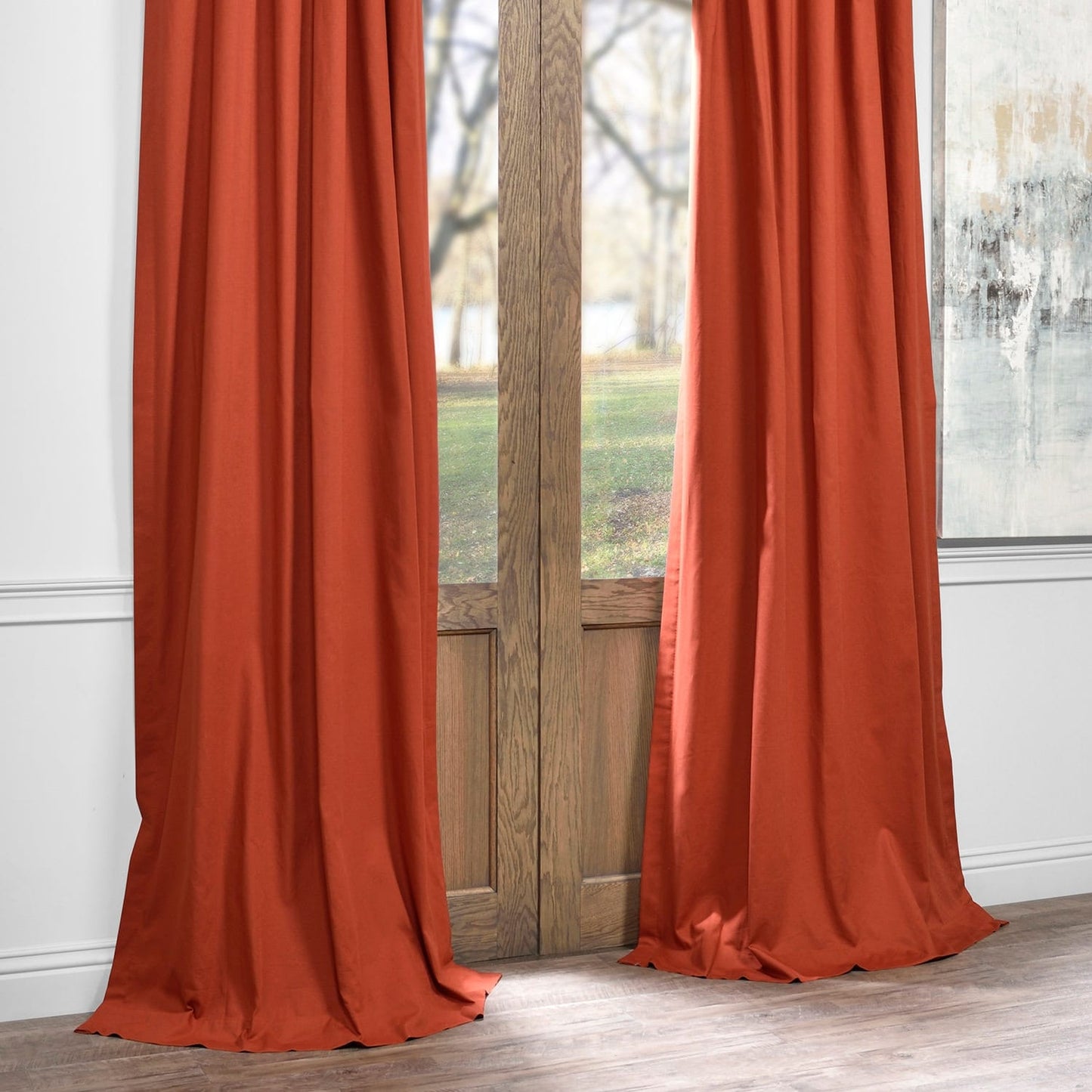 Exclusive Fabrics Solid Cotton True Blackout Curtain (1 Panel)