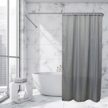 Extra Long Shower Curtain Polyester 12 Rings 79L x 71W