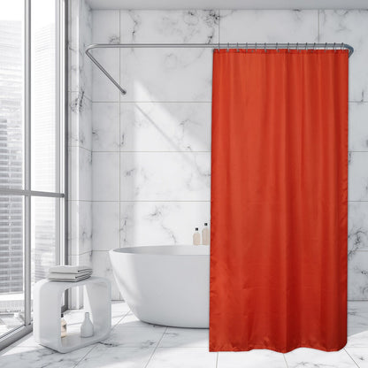 Extra Long Shower Curtain Polyester 12 Rings 79L x 71W