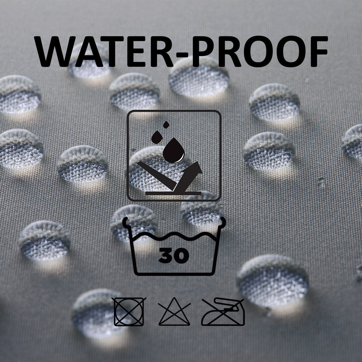 Extra Long Shower Curtain Polyester 12 Rings 79L x 71W